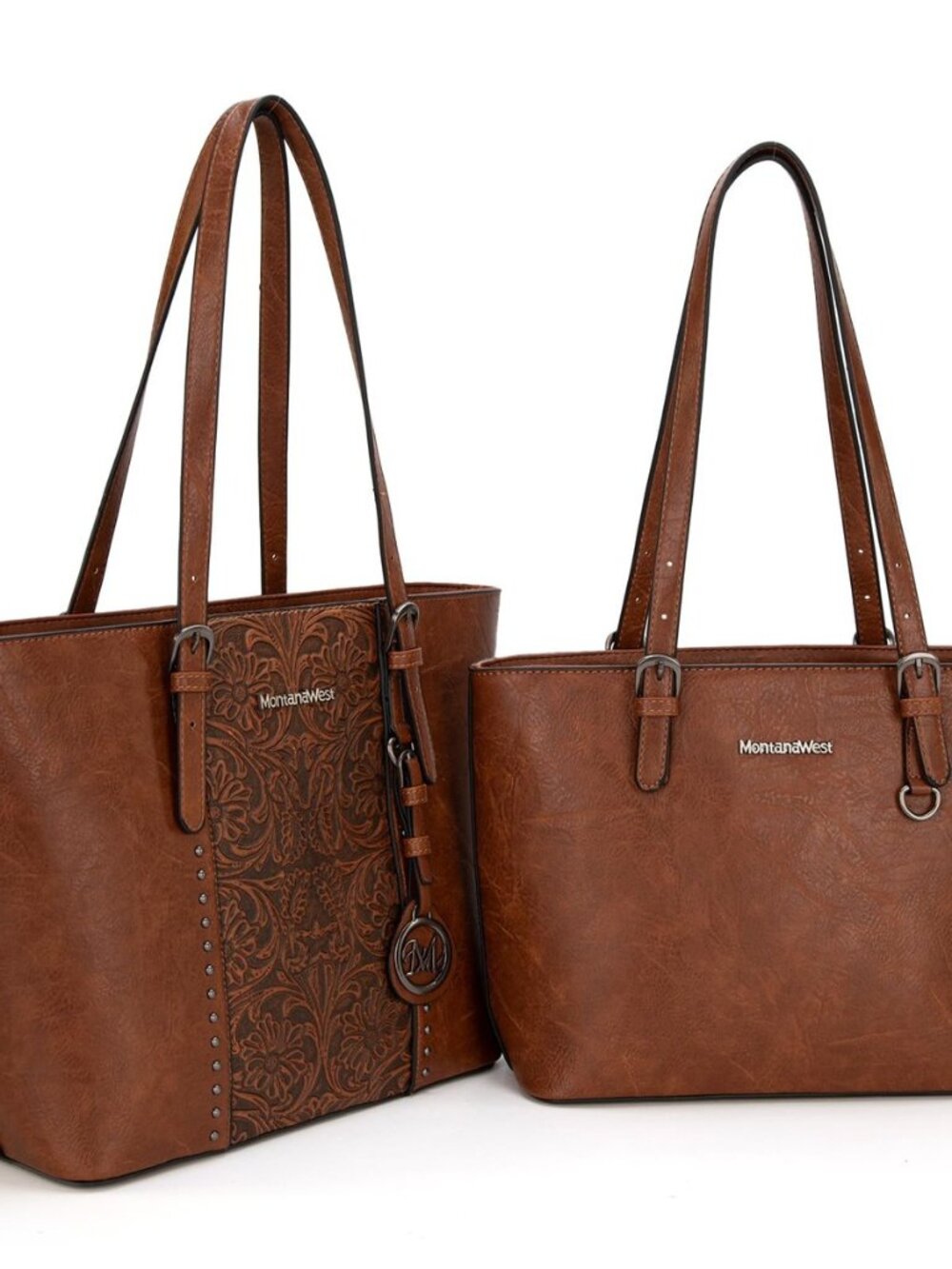 Tote Bag for Women Purse and Handbags Set Embossed Collection Purse 2Pcs Set